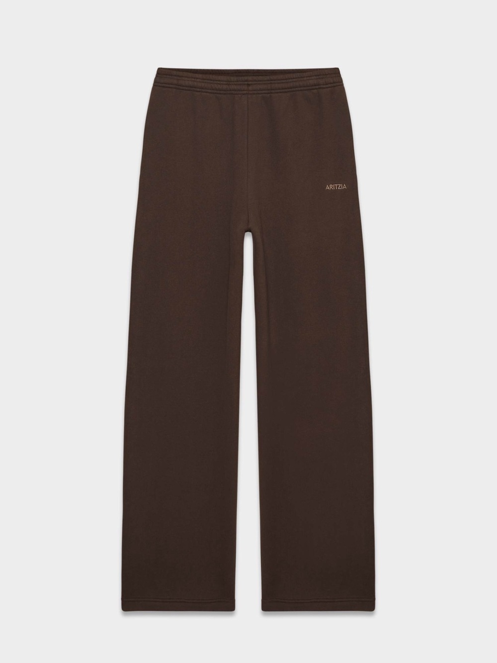 Aritzia Dark Brown Wide-Leg Sweatpants
